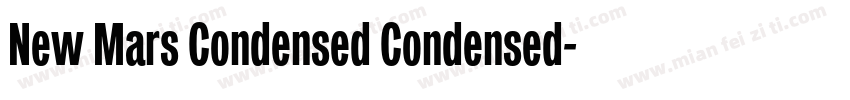 New Mars Condensed Condensed字体转换